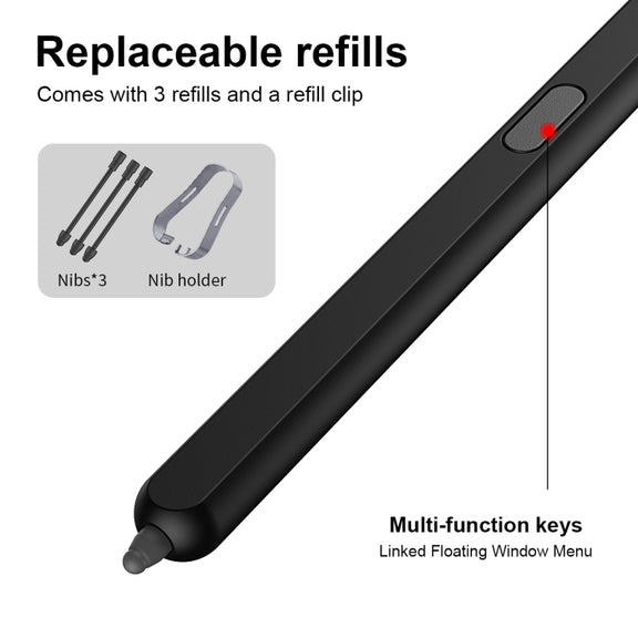 For Samsung Galaxy Z Fold5 Special Electromagnetic Stylus Pen(Black)