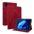 For itel Pad One 10.1 Butterfly Flower Embossed Leather Tablet Case(Red) - Others by PMC TechLife | Online Shopping South Africa | PMC TechLife | Buy Now Pay Later Mobicred