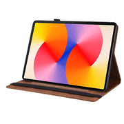 For Huawei MatePad SE 11 2024 Butterfly Flower Embossed Leather Tablet Case(Brown)