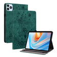 For itel VistaTab 30 Butterfly Rose Embossed Leather Tablet Case(Green) - Others by PMC TechLife | Online Shopping South Africa | PMC TechLife | Buy Now Pay Later Mobicred