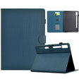 For Lenovo Tab P12 Solid Color Fiber Texture Smart Tablet Leather Case(Royal Blue) - Lenovo by PMC TechLife | Online Shopping South Africa | PMC TechLife | Buy Now Pay Later Mobicred