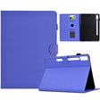 For Lenovo Tab P12 Solid Color Fiber Texture Smart Tablet Leather Case(Purple) - Lenovo by PMC TechLife | Online Shopping South Africa | PMC TechLife | Buy Now Pay Later Mobicred