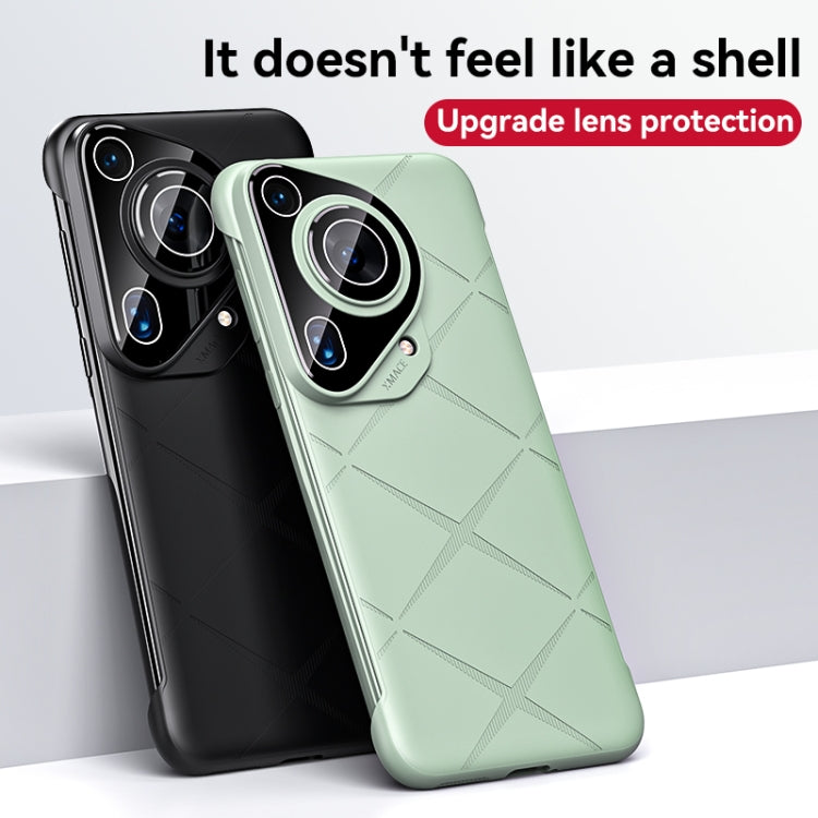 For Huawei Pura 70 Pro Borderless Upshrink Camera Protection Magnetic Phone Case(Silver)