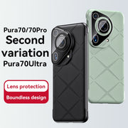 For Huawei Pura 70 Pro Borderless Upshrink Camera Protection Magnetic Phone Case(Silver)