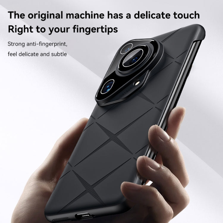 For Huawei Pura 70 Pro Borderless Upshrink Camera Protection Magnetic Phone Case(Brown)