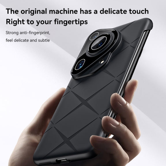 For Huawei Pura 70 Pro Borderless Upshrink Camera Protection Phone Case(Silver)