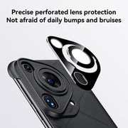For Huawei Pura 70 Pro Borderless Upshrink Camera Protection Phone Case(Brown)