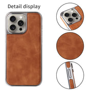 For iPhone 16 Plus Electroplated Side PU Hybrid TPU MagSafe Phone Case(Black)