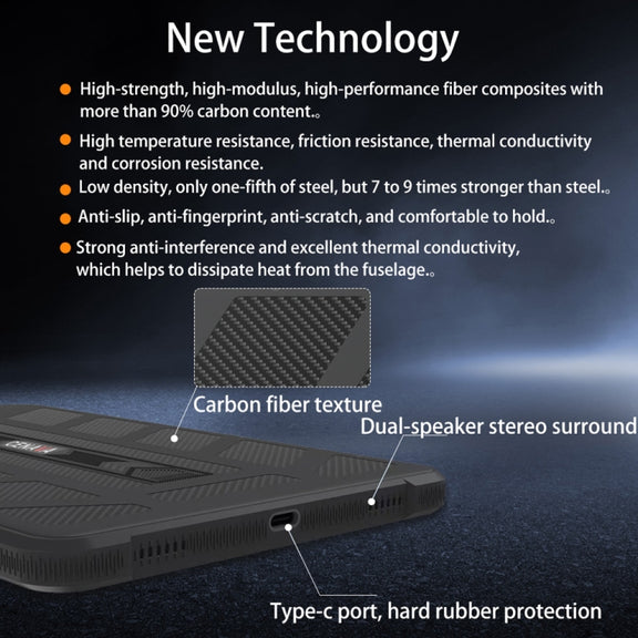 CENAVA A868T IP68 Rugged Tablet PC, 6GB+128GB, 8.68 inch Android 13 MT8788 Octa Core, 4G Network(EU Plug)