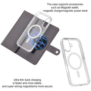 For iPhone 16 Plus ViLi GHA-C Series RFID MagSafe Magnetic Flip Leather Phone Case(Grey)