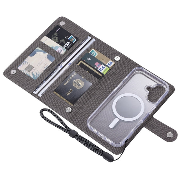 For iPhone 15 Pro Max ViLi GHA-C Series RFID MagSafe Magnetic Flip Leather Phone Case(Grey)