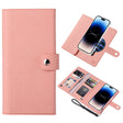 For iPhone 14 Pro ViLi GHA-C Series RFID MagSafe Magnetic Flip Leather Phone Case(Pink) - iPhone 14 Pro Cases by ViLi | Online Shopping South Africa | PMC TechLife | Buy Now Pay Later Mobicred