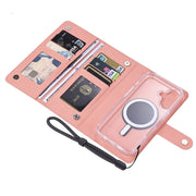 For iPhone 13 ViLi GHA-C Series RFID MagSafe Magnetic Flip Leather Phone Case(Pink)