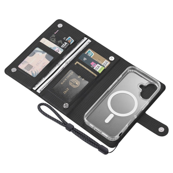 For iPhone 13 ViLi GHA-C Series RFID MagSafe Magnetic Flip Leather Phone Case(Black)
