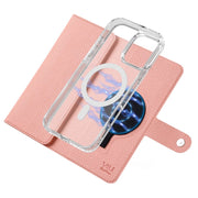 For iPhone 15 Pro Max ViLi GHB-C Series RFID MagSafe Magnetic Flip Leather Phone Case(Pink)