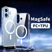 For iPhone 16 Pro ViLi MAG-C Series MagSafe Magnetic PC + TPU Phone Case(Transparent)