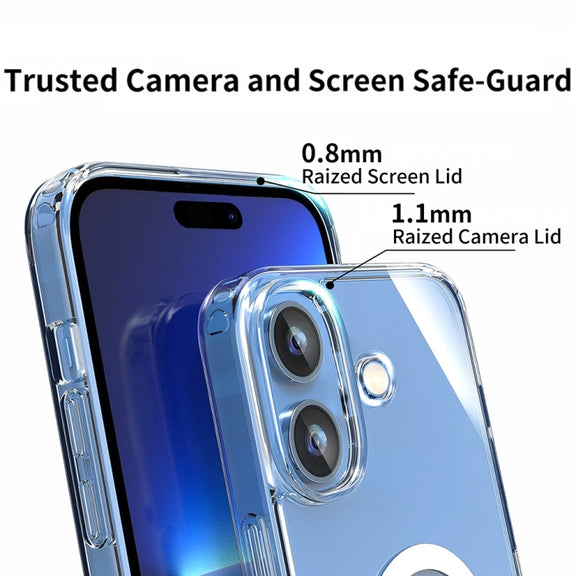 For iPhone 16 Pro ViLi MAG-C Series MagSafe Magnetic PC + TPU Phone Case(Transparent)