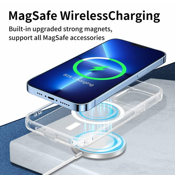 For iPhone 16 ViLi MAG-C Series MagSafe Magnetic PC + TPU Phone Case(Transparent)