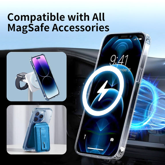 For iPhone 16 Pro ViLi MAG-C Series MagSafe Magnetic PC + TPU Phone Case(Transparent)