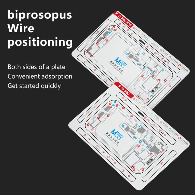 For iPhone 14 Plus MaAnt Double-sided Screw Positioning Flexible Soft Magnetic Pad