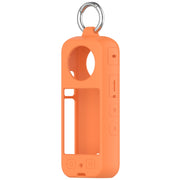 For Insta 360 X4 Portable Silicone Protective Case(Orange)