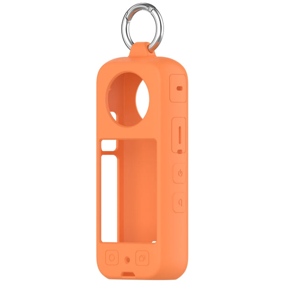 For Insta 360 X4 Portable Silicone Protective Case(Orange)