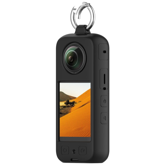 For Insta 360 X4 Portable Silicone Protective Case(Black)