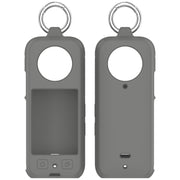 For Insta 360 X4 Portable Silicone Protective Case(Dark Grey)