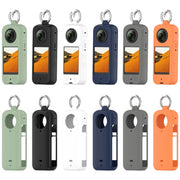 For Insta 360 X4 Portable Silicone Protective Case(Orange)