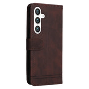 For Samsung Galaxy S25 5G Skin Feel Life Tree Metal Button Leather Phone Case(Brown)