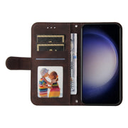 For Samsung Galaxy S25 5G Skin Feel Life Tree Metal Button Leather Phone Case(Brown)