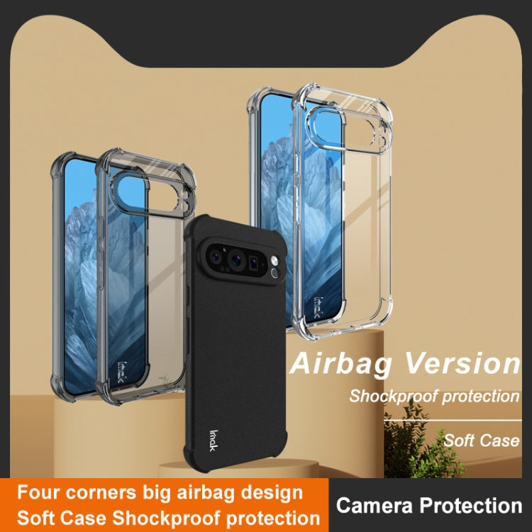 For Google Pixel 9 Pro XL imak Shockproof Airbag TPU Phone Case(Matte Black)