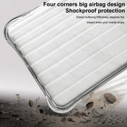 For Samsung Galaxy S24 FE 5G IMAK Corrugated Texture Airbag TPU Phone Case(Transparent Black)