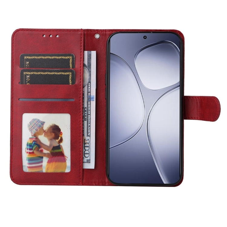 For Redmi K70 Ultra Classic Calf Texture Flip Leather Phone Case(Red)