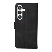For Samsung Galaxy S25+ 5G Classic Calf Texture Flip Leather Phone Case(Black)