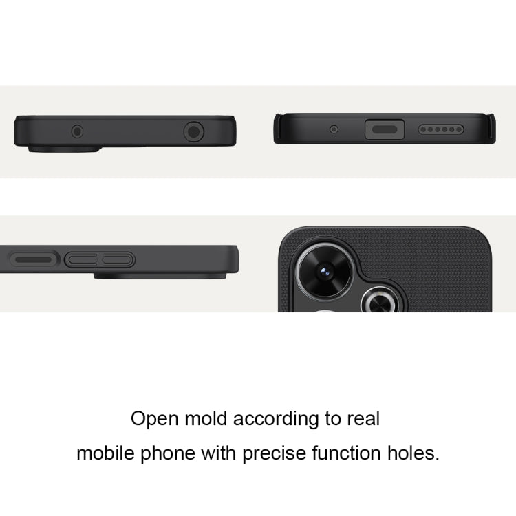 For Xiaomi Poco M6 4G NILLKIN Frosted PC Phone Case(Black)