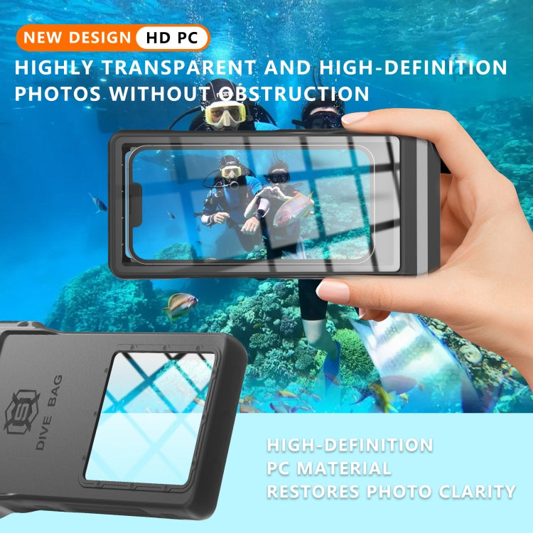 RedPepper 15m Depth Water-resistant Phone Diving Pouch with Suction Cup(Black)