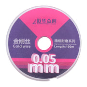 0.05mm x 100m Curved LCD Screen Separation Diamond Wire