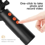 F280 8mm 1080P IP68 Water-resistant Dual Camera WiFi Digital Endoscope, Length:10m Hard Cable(Black)