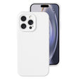 For iPhone 16 Pro Precise Hole Liquid Silicone Jelly Color Full Coverage Phone Case(White) - iPhone 16 Pro Cases by PMC TechLife | Online Shopping South Africa | PMC TechLife | Buy Now Pay Later Mobicred