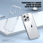 For iPhone 16 Pro Max PC Hybrid TPU Full Coverage Shockproof Phone Case(Transparent)