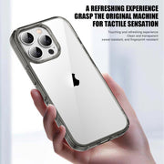 For iPhone 16 Pro Max PC Hybrid TPU Full Coverage Shockproof Phone Case(Transparent)