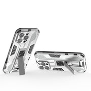 For iPhone 16 Pro Max Supersonic PC + TPU Holder Phone Case(White)