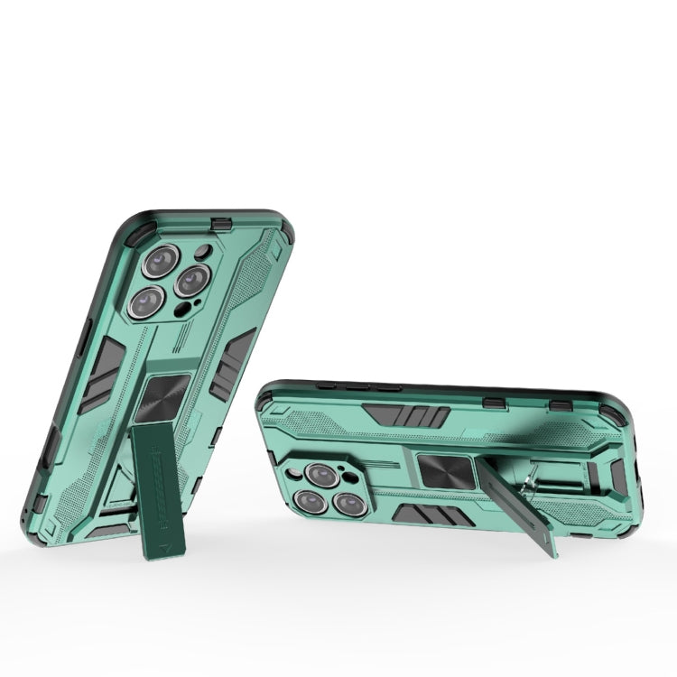 For iPhone 16 Pro Max Supersonic PC + TPU Holder Phone Case(Green)
