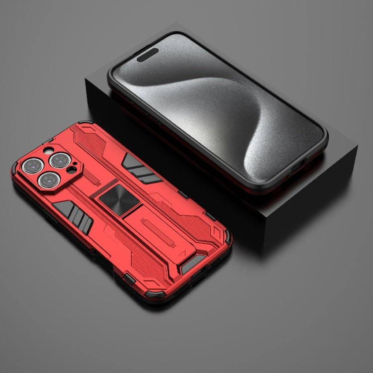For iPhone 16 Pro Max Supersonic PC + TPU Holder Phone Case(Red)
