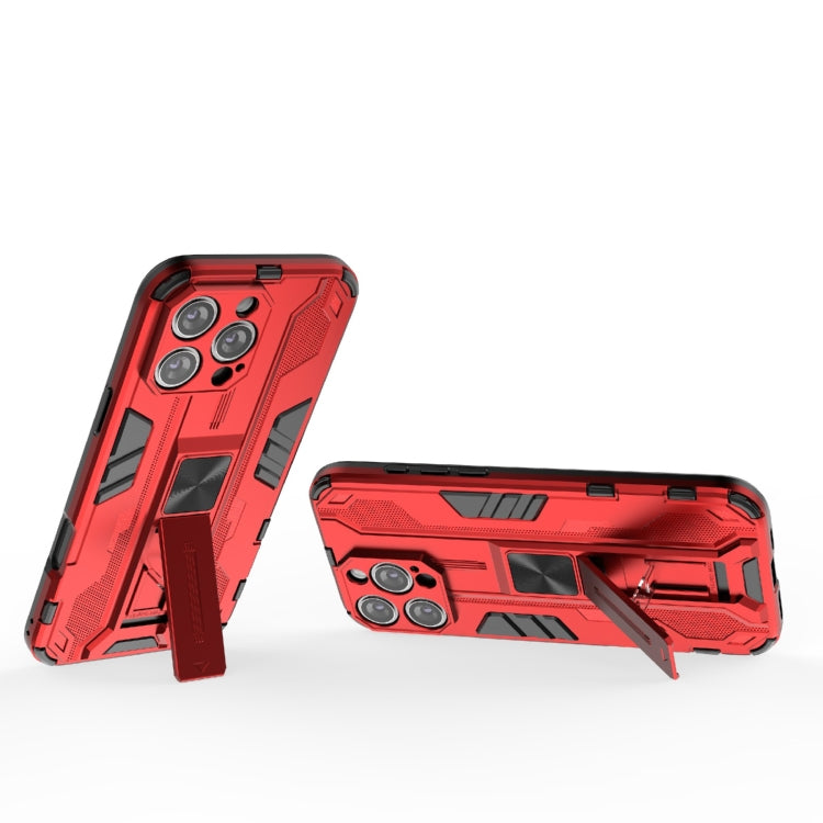 For iPhone 16 Pro Max Supersonic PC + TPU Holder Phone Case(Red)