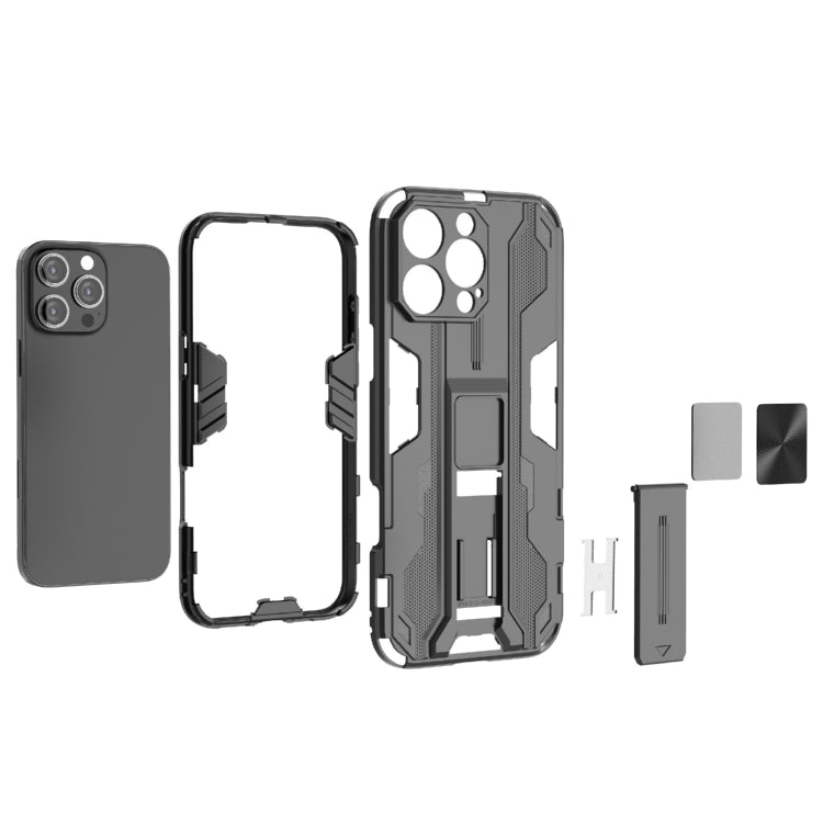 For iPhone 16 Pro Max Supersonic PC + TPU Holder Phone Case(Red)