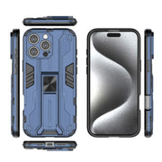 For iPhone 16 Pro Max Supersonic PC + TPU Holder Phone Case(Blue)