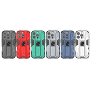 For iPhone 16 Pro Supersonic PC + TPU Holder Phone Case(Blue)