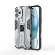 For iPhone 16 Plus Supersonic PC + TPU Holder Phone Case(White)